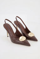 Pointed Toe Slingback Heels