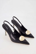 Pointed Toe Slingback Heels