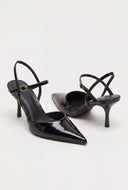 Pointed Toe Ankle Strap Pumps