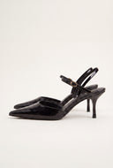 Pointed Toe Ankle Strap Pumps