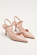 Pointed Toe Ankle Strap Pumps