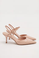 Pointed Toe Ankle Strap Pumps