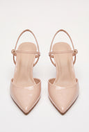Pointed Toe Ankle Strap Pumps