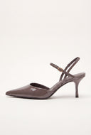 Pointed Toe Ankle Strap Pumps