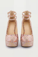 Ankle Strap Platform Pumps