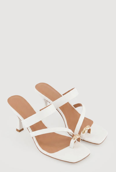 Mavis Strappy Spool Heels