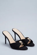 Pendant Peep Toe Stiletto Heels