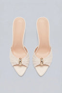Pendant Peep Toe Stiletto Heels
