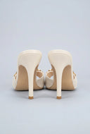 Pendant Peep Toe Stiletto Heels