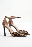 Sabrina Peep Toe Ankle Strap Heels