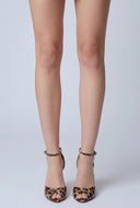 Sabrina Peep Toe Ankle Strap Heels