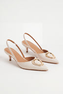 Fiona Slingback Kitten Heels