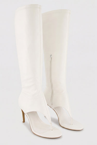 Desiree Knee High Thong Heels