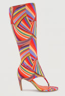 Desiree Knee High Thong Heels