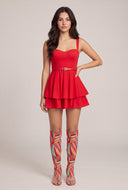 Desiree Knee High Thong Heels