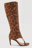 Desiree Knee High Thong Heels
