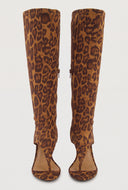 Desiree Knee High Thong Heels