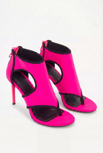 Cutout Thong Heels