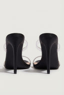 Open Toe Jelly Strap Stiletto Heels