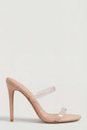 Open Toe Jelly Strap Stiletto Heels