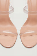 Open Toe Jelly Strap Stiletto Heels