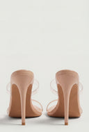 Open Toe Jelly Strap Stiletto Heels