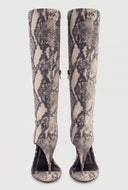 Thong Sandal Knee High Boots