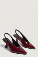 Slingback Pointed Toe Low Heel Pumps