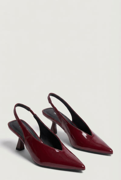 Slingback Pointed Toe Low Heel Pumps