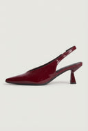 Slingback Pointed Toe Low Heel Pumps