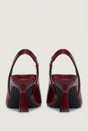Slingback Pointed Toe Low Heel Pumps