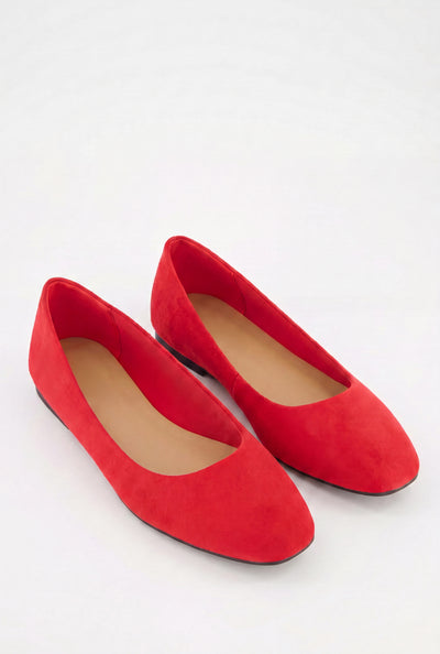 Square Toe Ballerina Flats