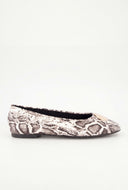 Metallic Detail Ballet Flats
