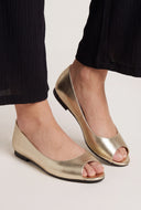 Diana Peep Toe Flats