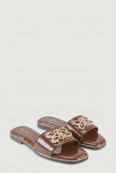 Swirl Pendant Slide Sandals