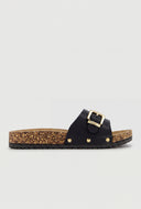 Astrid Buckle Footbed Sandals