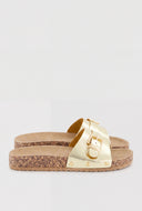 Astrid Buckle Footbed Sandals