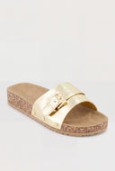 Astrid Buckle Footbed Sandals