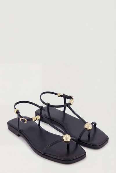 Beaded Toe Loop Sandals