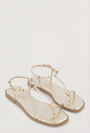 Beaded Toe Loop Sandals