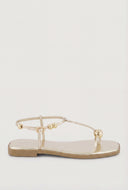 Beaded Toe Loop Sandals