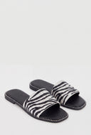 Glam Patterned Slide Sandals