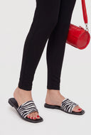 Glam Patterned Slide Sandals