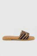 Glam Patterned Slide Sandals