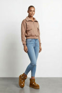 Aspen Faux Suede Charm Platform Booties