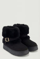 Faux Fur Cuff Ankle Booties