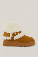 Faux Fur Cuff Ankle Booties