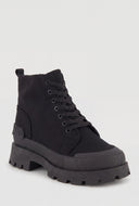 Canvas Lug Sole Combat Boots