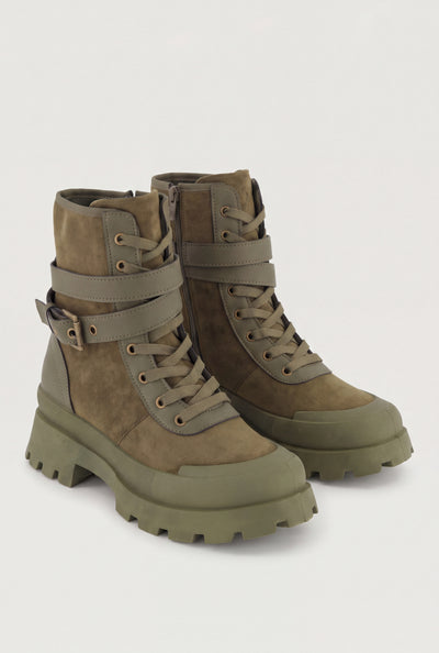Buckle Combat Boots