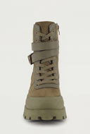 Buckle Combat Boots